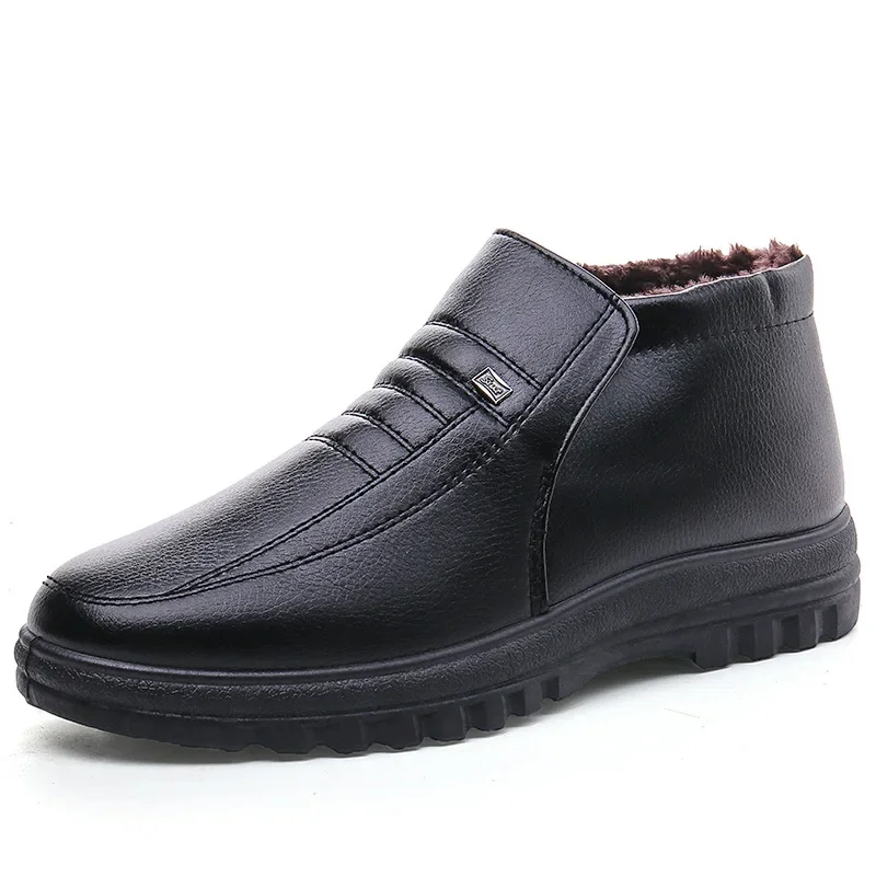 Men'S Shoes Hey Dude - メンズカジュアルレザーシューズ,ラージサイズ,ウォーム,コットン,ハイトップ,快適,足首,仕事,冬