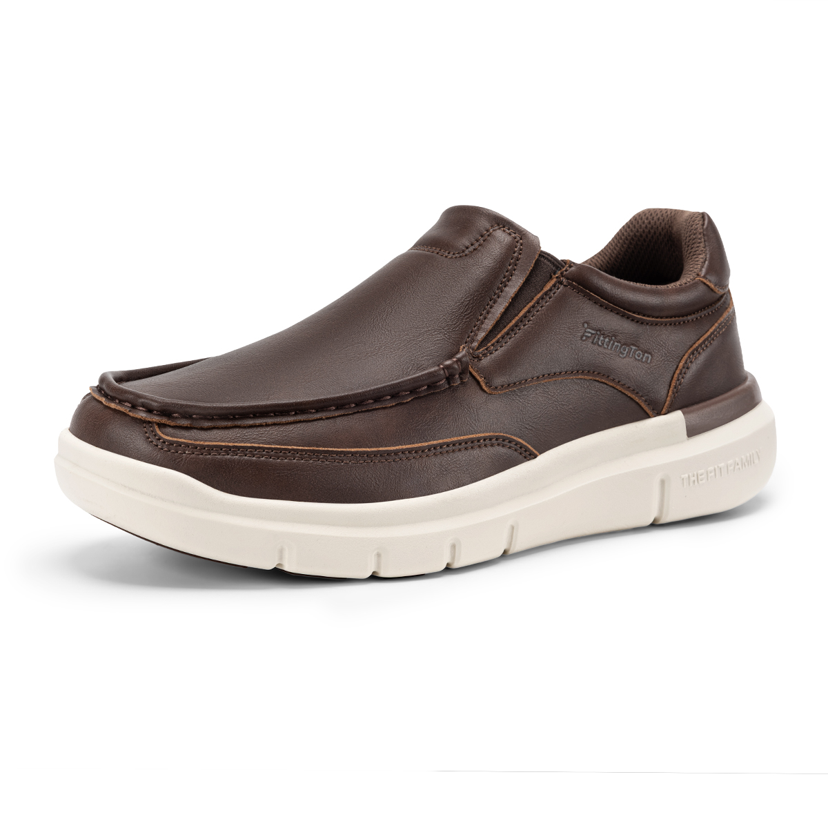 Men'S Shoes Water Resistant - フィッティングトン メンズ スリップオン ドレスシューズ 幅広つま先 防水レザーローファー