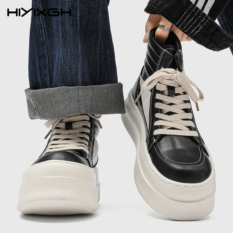 Men'S Shoes Increase Height - チャンキーブーツ メンズ エレベーターブースターシューズ 身長アップ 6cm 男性用