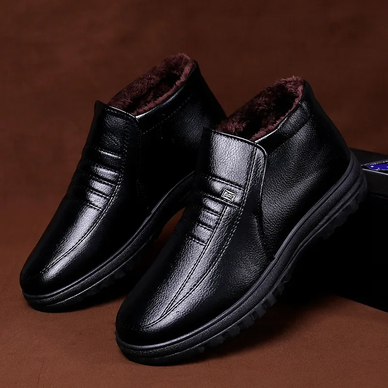 メンズカジュアルレザーシューズ,ラージサイズ,ウォーム,コッ - Men'S Shoes Hey Dude のレビューと価格