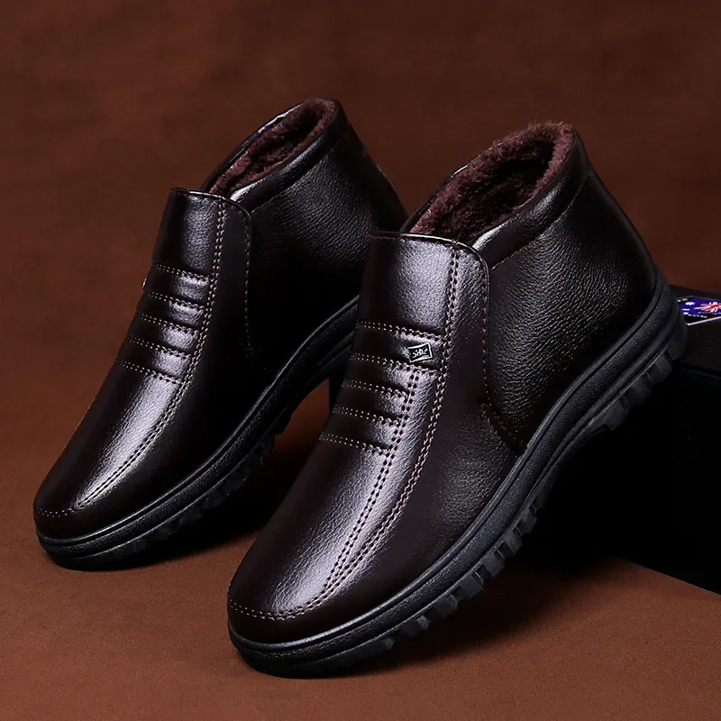 メンズカジュアルレザーシューズ,ラージサイズ,ウォーム,コッ - Men'S Shoes Hey Dude のレビューと価格