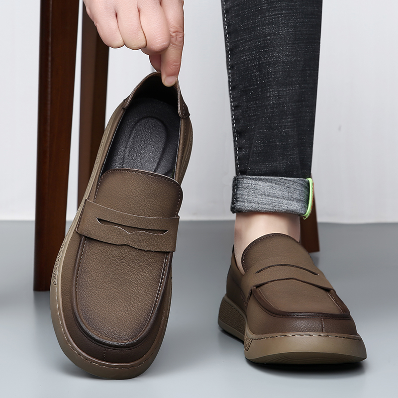 DIMANYU メンズカジュアル本革靴 2026 新しいスリ - Men'S Shoes Hey Dude のレビューと価格