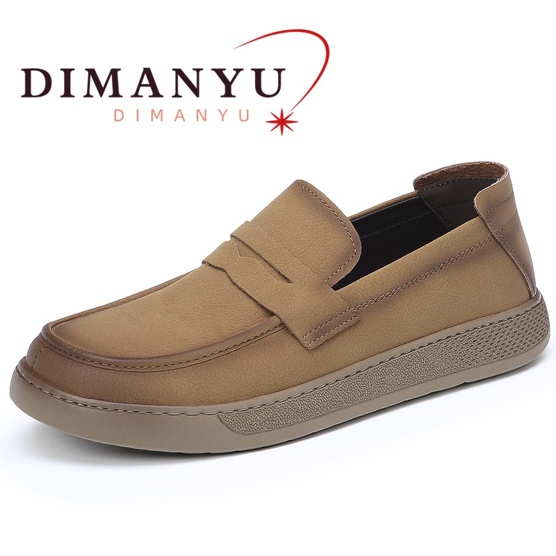 DIMANYU メンズカジュアル本革靴 2026 新しいスリ - Men'S Shoes Hey Dude のレビューと価格