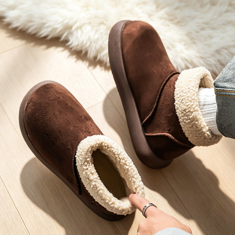秋冬用メンズスノーブーツ、フリース裏地と厚手の断熱材付き、男 - Men'S Shoes Increase Height のレビューと価格