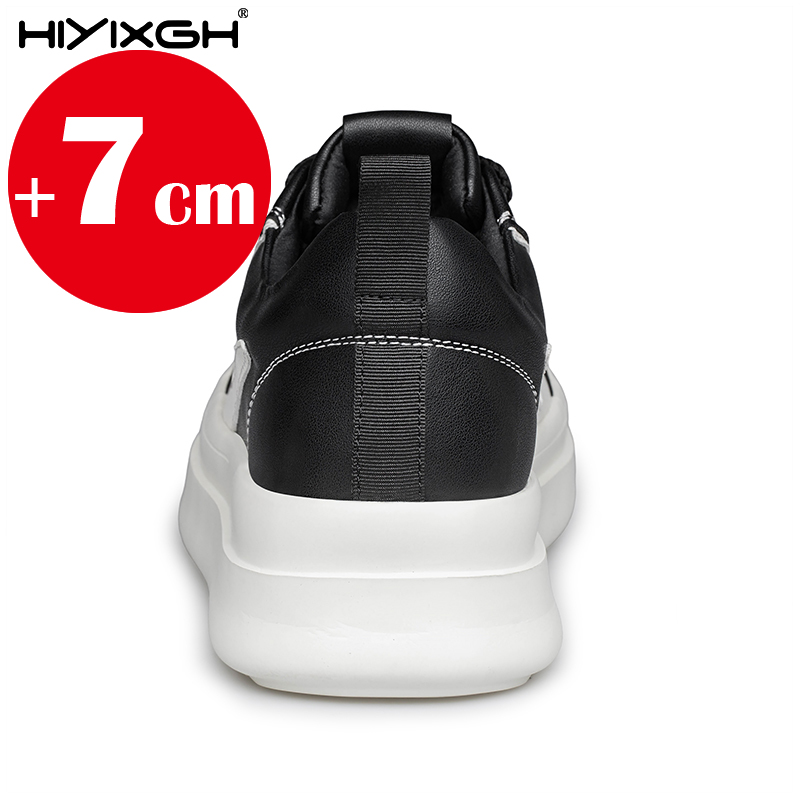 目に見えない身長増加靴男性用 7 センチメートルリフト本革カ - Men'S Shoes Increase Height のレビューと価格