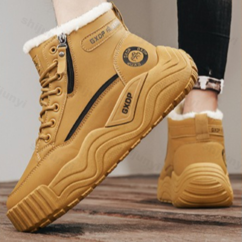 大きいサイズのメンズスノーブーツ 2025 冬の新作 裏起毛 - Men'S Shoes Increase Height のレビューと価格