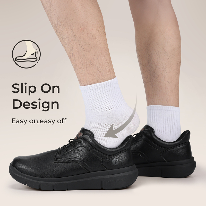 ItVille メンズ ワイド幅 レザー スリップオン カジ - Men'S Shoes Hey Dude のレビューと価格