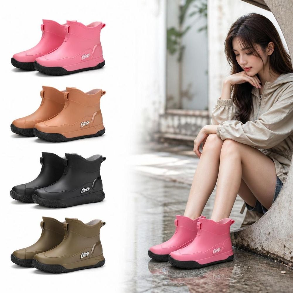 厚手で防水性に優れたショートレインブーツ。耐摩耗性があり、軽 - Men'S Shoes Water Resistant のレビューと価格
