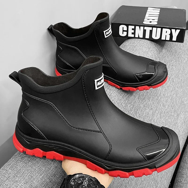 メンズ トレンド 軽量 防水 ショートレインブーツ アーバン - Men'S Shoes Water Resistant のレビューと価格