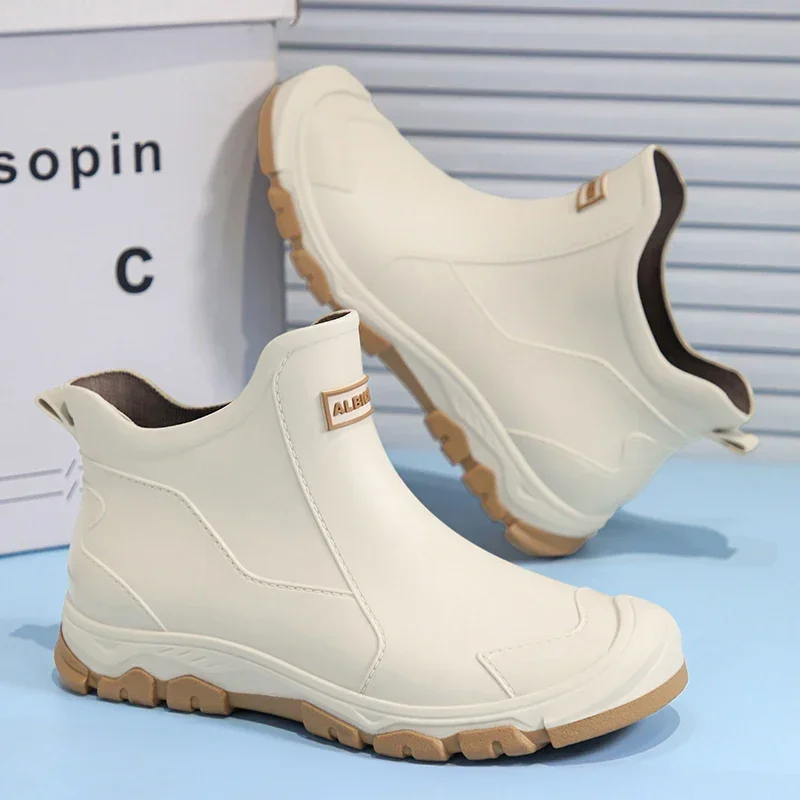 メンズ トレンド 軽量 防水 ショートレインブーツ アーバン - Men'S Shoes Water Resistant のレビューと価格