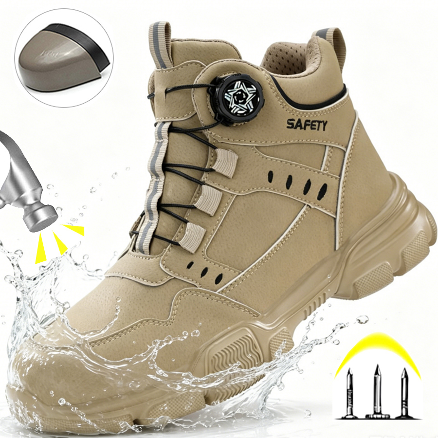 ハロウィーン仕様のメンズ用スチールトゥワークブーツ。防水性、 - Men'S Shoes Water Resistant のレビューと価格